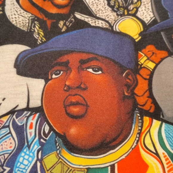 '90s Rappers Hip Hop Legends T-shirt Men's Medium Tupac Biggie Snoop Dogg - Picture 7 of 11